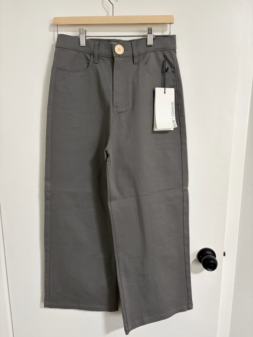 Whimsy + Row Flora Pant in Grey